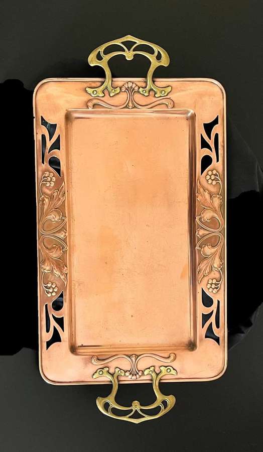 WMF Art Nouveau Copper & Brass Tray