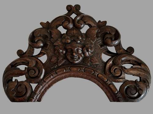 A Pair of Oak Pagan Carved Panels Circa 1880