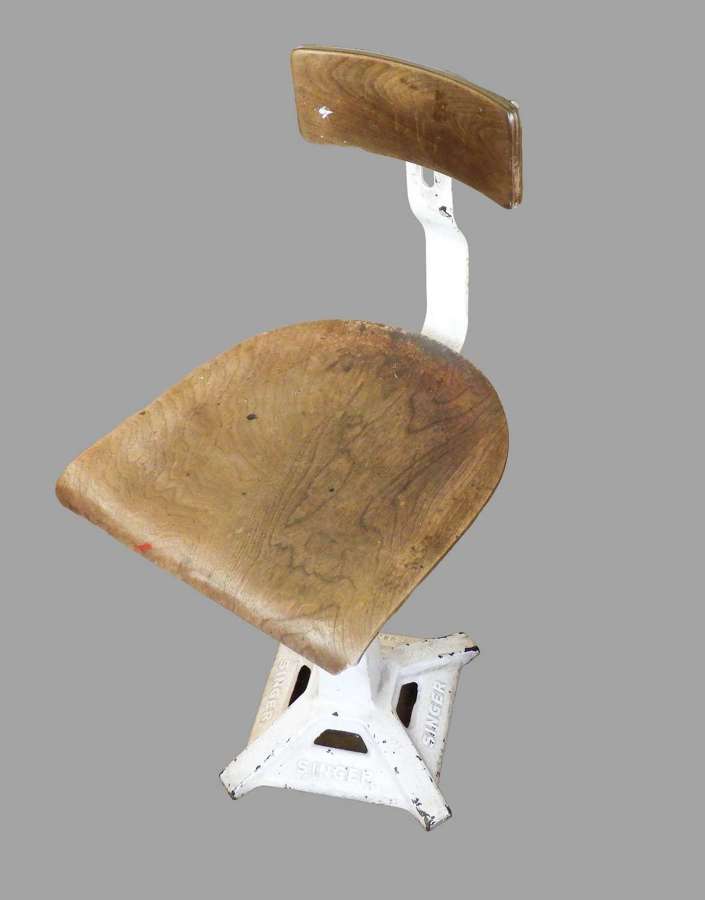Vintage Singer Machinist Chair