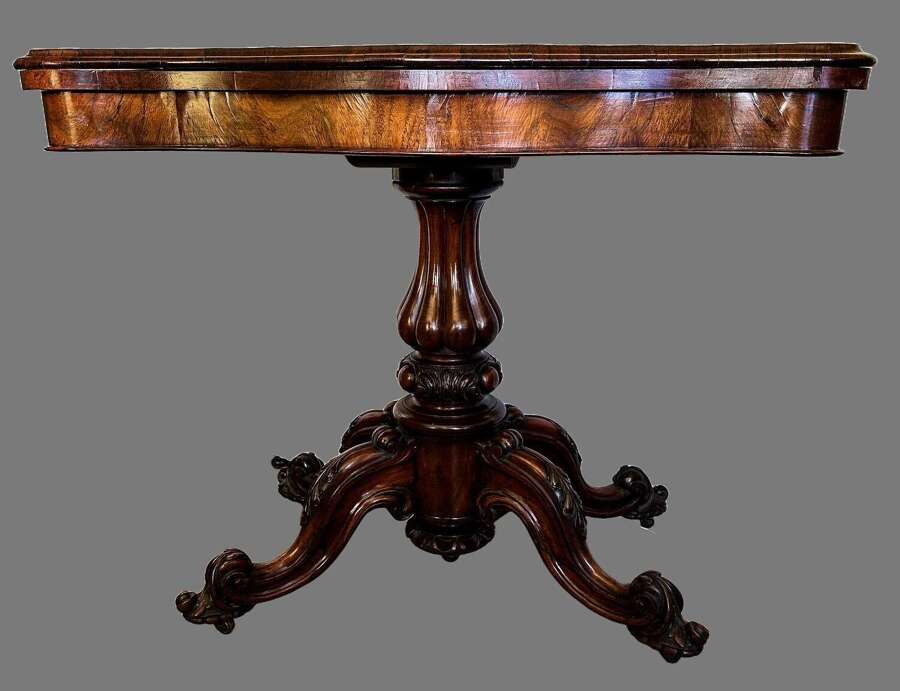 A fine Victorian Rosewood Card Table.