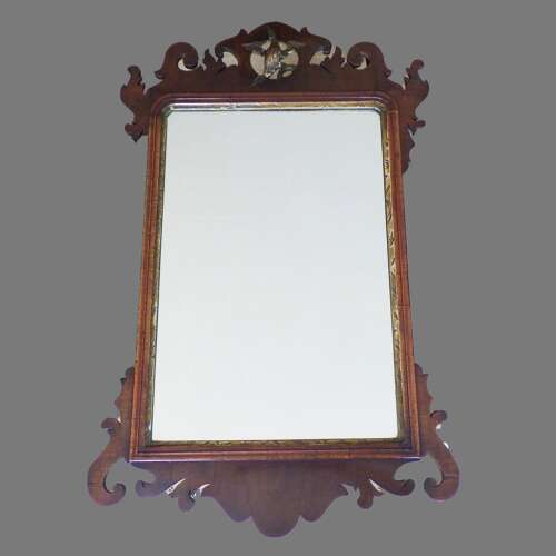 Georgian: Set of three graduated Fretwork Mirrors after Chippendale