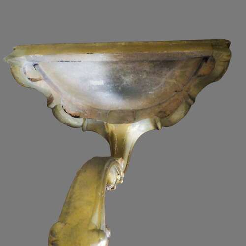 A French Pair of Gilted Carved Wood Wall Console Tables