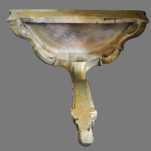 A French Pair of Gilted Carved Wood Wall Console Tables