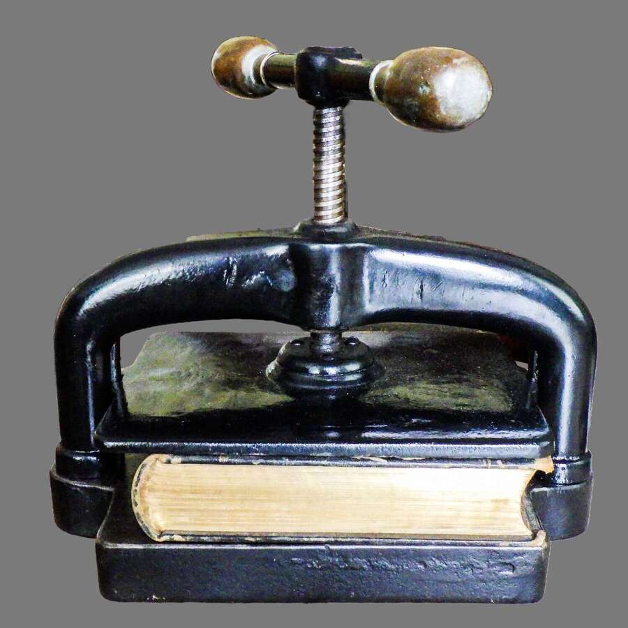 19th Century Cast Iron Book / Copying Press